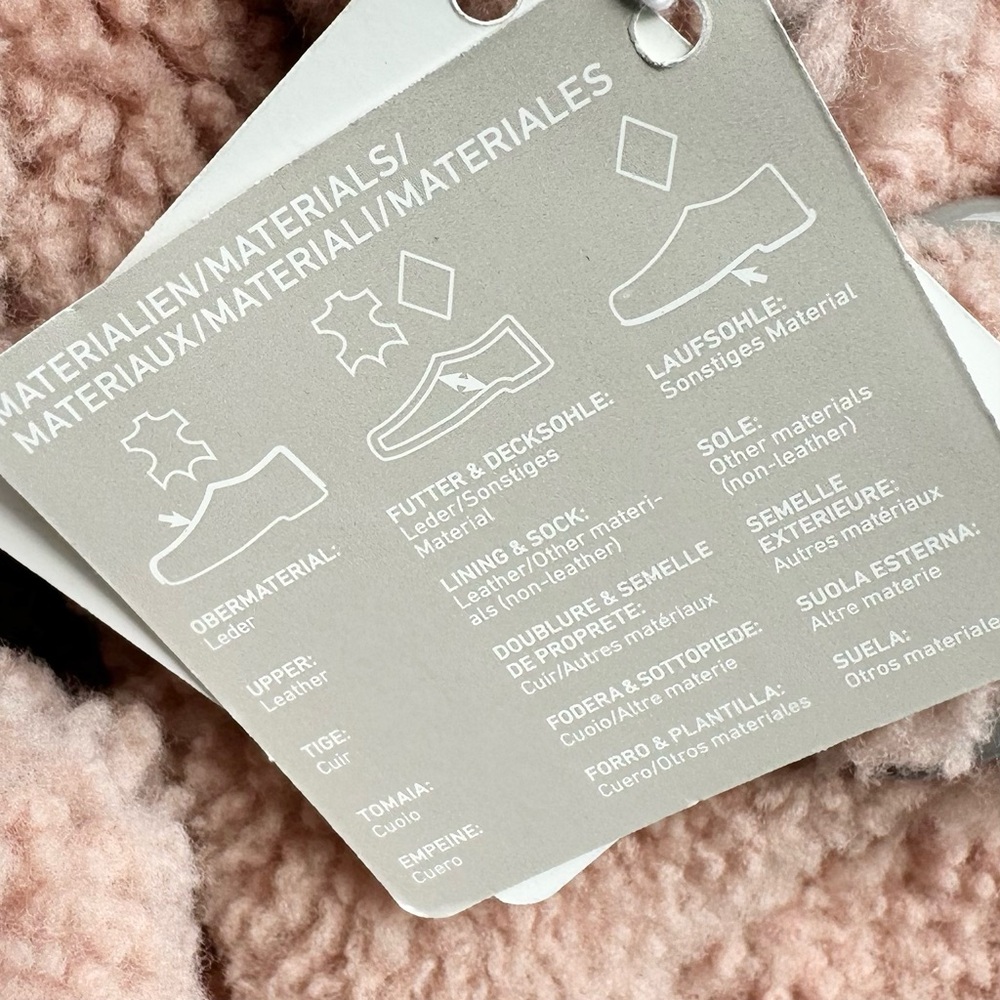 NWT Birkenstock Papillio Arizona Big Buckle Shearling fuzzy sandal pink 40/9 - Picture 9 of 17